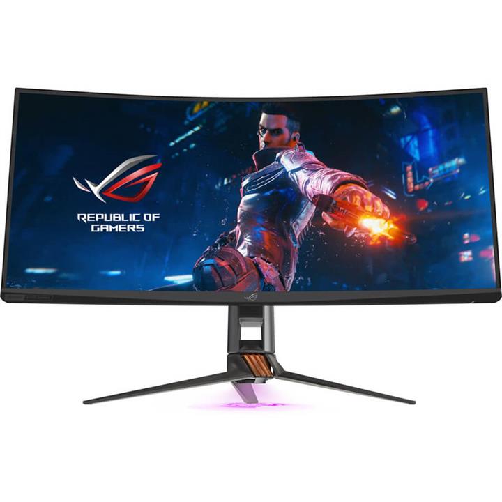 مانیتور خمیده گیمینگ 35 اینچ ایسوس مدل ROG Swift PG35VQ ASUS ROG SWIFT PG35VQ Curved HDR Gaming Monitor